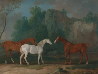Sawrey Gilpin - Three Hunters in a Rocky Landscape.webp