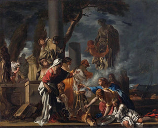 Sbastien Bourdon - King Solomon Sacrificing To The Idols.webp