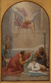 L'imperatrice Prisca seppellendo il corpo di santa Susanna - Sébastien Norblin de la Gourdaine — vista dell’opera