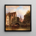 Scène ad Amsterdam - Elias Pieter van Bommel — quadro incorniciato alla parete