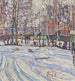 Riproduzione del dipinto Scène d'hiver avec église - Abraham Manievich