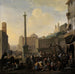 Scène de marché romaine - Johannes Lingelbach — vista dell’opera
