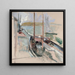 Scène di porto - John Henry Twachtman — quadro incorniciato alla parete