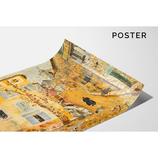 Scène de rue dans une ville de province - Boris Grigoriev | Reproduction Tableau Décoration murale affiche copie