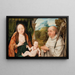 La Vierge à l'Enfant avec saint Bernard de Clairvaux - Scuola di Bruges — quadro incorniciato alla parete