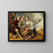 Mirtillo e Amaryllis - Scuola di Dordrecht — quadro incorniciato alla parete