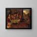 Il ricco e Lazzaro - Scuola di Frans Francken I — quadro incorniciato alla parete