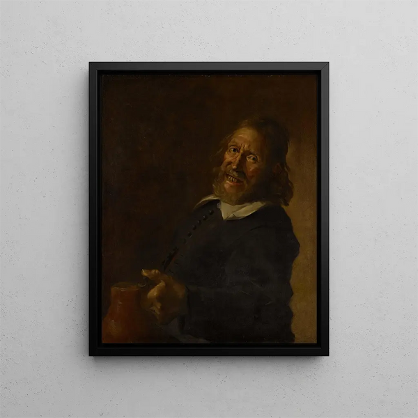 Il Ridenteur - Scuola di Frans Hals — quadro incorniciato alla parete