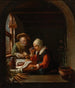Un pasto contadino - École de Frans van Mieris — vista dell’opera