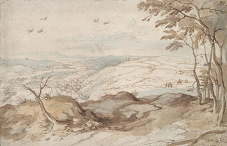 School of Pieter Brueghel the Elder - Mountainous Landscape with View over a Valley.webp