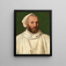 Ritratto di un monaco - Scuola di Verona — quadro incorniciato alla parete