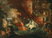 Una scena fantastica che include Venere con Cupido e Nettuno nel suo carro - Scuola dei Paesi Bassi — vista dell’opera