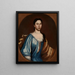 Ritratto di una dama, forse Tryntje Otten Veeder - Schuyler Limner — quadro incorniciato alla parete