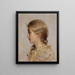 Fille de profil - Sebastian Lucius — quadro incorniciato alla parete