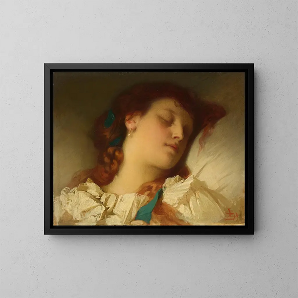 Fille endormie - Sebastian Luz — quadro incorniciato alla parete