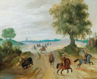 Sebastian Vrancx - Soldiers on horseback in a landscape.webp