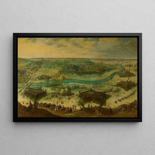 Le siège di Jülich - Sebastian Vrancx — quadro incorniciato alla parete