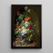 Nature morte di fiori - Sebastian Wegmayr — quadro incorniciato alla parete