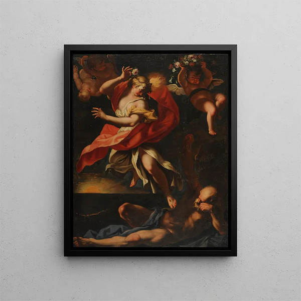 Aurora e Thyton - Sebastiano Ricci — quadro incorniciato alla parete