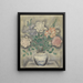 Nature morte con rose in un boccale di Delft - Sei Koyanagi — quadro incorniciato alla parete