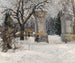 Entrée di un dominio in inverno - Sergei Arsenevich Vinogradov — vista dell’opera