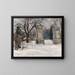 Entrée di un dominio in inverno - Sergei Arsenevich Vinogradov — quadro incorniciato alla parete