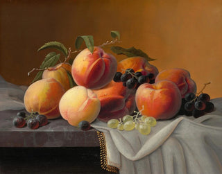 Pesche, uva e mele - Severin Roesen — vista dell’opera