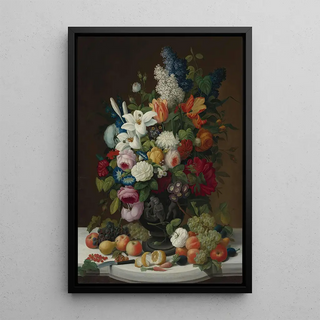 Severin Roesen - Still Life With Flowers And Fruit.webp