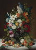 Nature morte avec Fleurs et Fruits - Severin Roesen — quadro incorniciato alla parete