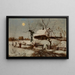 Cottages sous la neige - Seweryn Bieszczad — quadro incorniciato alla parete