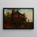 Paesaggio con un santuario ai margini del sentiero - Seweryn Bieszczad — quadro incorniciato alla parete