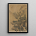 Retraite Solitaire surplombant une Vallée Brumeuse - Sheng Maoye — quadro incorniciato alla parete