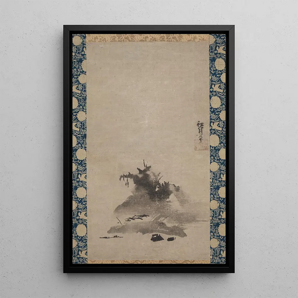 Paesaggio Haboku Flungink - Shōgetsu Takan — quadro incorniciato alla parete