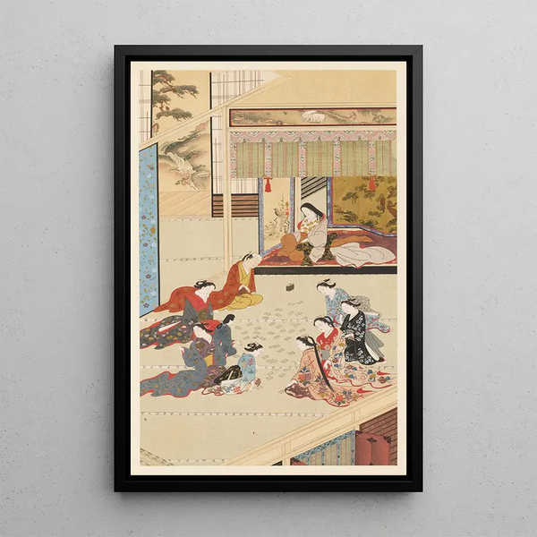 Chefs-d'œuvre sélectionnés de l'École Ukiyo-e Pl01 - Shinichi Tajima — quadro incorniciato alla parete