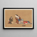 Capolavori scelti della scuola Ukiyo-e Pl02 - Shinichi Tajima — quadro incorniciato alla parete