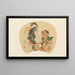 Capolavori scelti della scuola Ukiyo-e Pl08 - Shinichi Tajima — quadro incorniciato alla parete