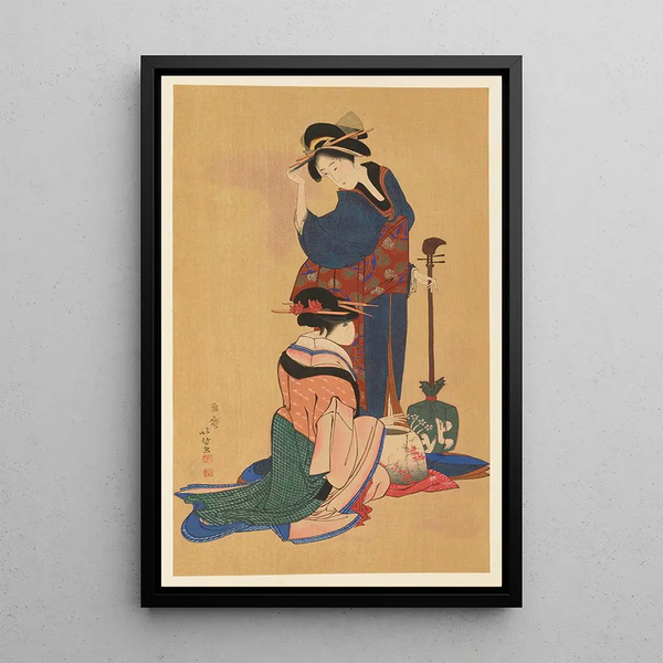 Capolavori selezionati della Scuola Ukiyo-e Pl33 - Shinichi Tajima — quadro incorniciato alla parete