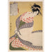 Riproduzione del dipinto Shira-uchikake - Il soprabito bianco - Kitagawa Utamaro