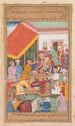 Timur distribuisce i regali del suo nipote, il Principe di Multan, da un Zafarnama Libro delle Vittorie - Shravana — vista dell’opera