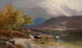 Bétail che si abbevera vicino a un loch - Sidney Richard Percy — vista dell’opera