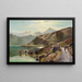 Bétail s'abreuvant près de Snowdonia - Sidney Richard Percy — quadro incorniciato alla parete