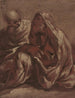 Due personaggi maschili barbuti seduti - Sigismondo Caula — vista dell’opera