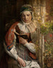 Donna in costume folkloristico che legge un libro - Sigmund Sokolowski — vista dell’opera
