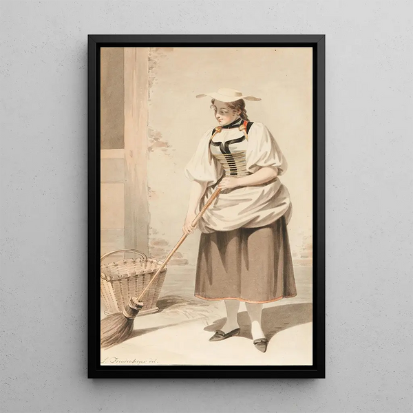 Bernese in costume - Sigmund Freudenberger — quadro incorniciato alla parete