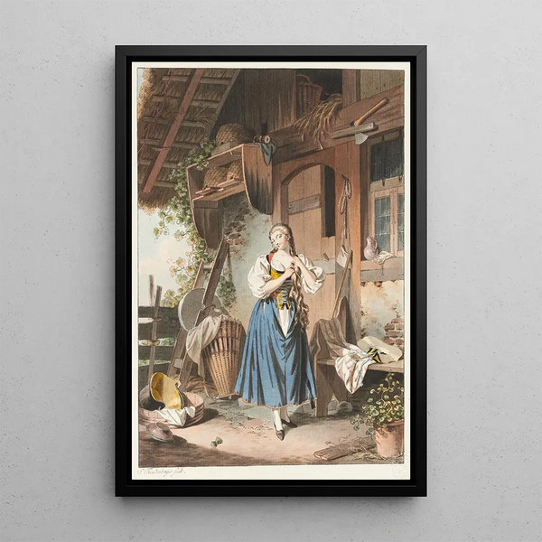 La Toilette champêtre - Sigmund Freudenberger — quadro incorniciato alla parete