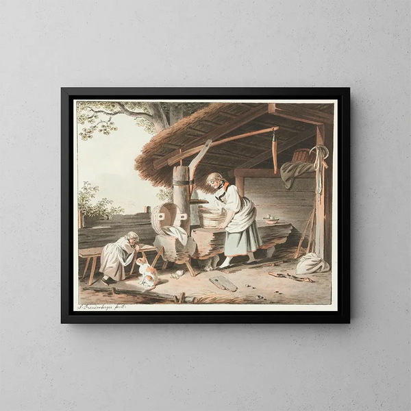 La jeune fille au puits - Sigmund Freudenberger — quadro incorniciato alla parete