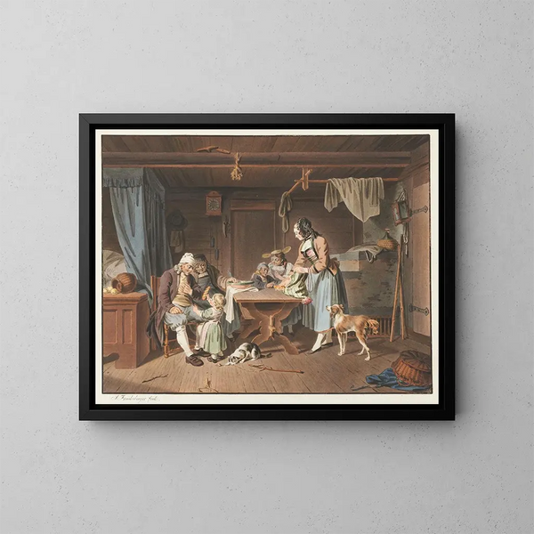 Il Ritorno del Mercato - Sigmund Freudenberger — quadro incorniciato alla parete