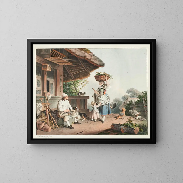Il villano - Sigmund Freudenberger — quadro incorniciato alla parete