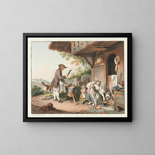 Les Soins maternels - Sigmund Freudenberger — quadro incorniciato alla parete