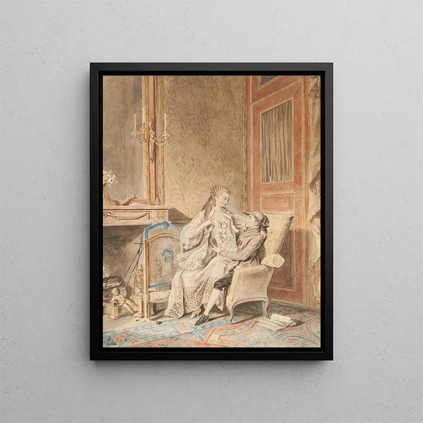 L'ora felice - Sigmund Freudenberger — quadro incorniciato alla parete